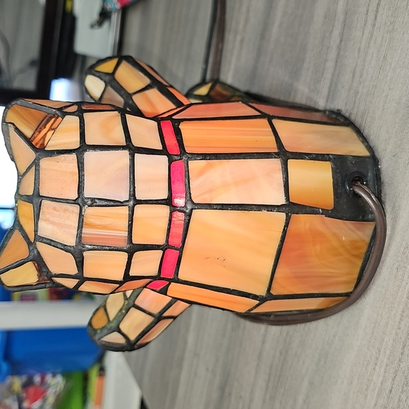 Vintage Tiffany Style Teddy Bear Lamp - Picture 4 of 7